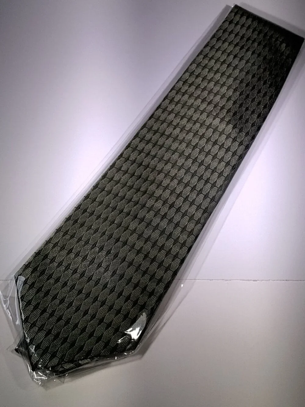 Belisi Men's Olive Green Geometric Pattern Necktie NWT